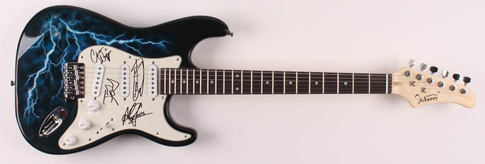 39" Electric Guitar Signed By (4) With Jizzy Pearl, Alex Grossi, Chuck Wright & Frankie Banali (JSA) at PristineAuction.com 39" Electric Guitar Signed By (4) With Jizzy Pearl, Alex Grossi, Chuck Wright & Frankie Banali (JSA) at PristineAuction.com