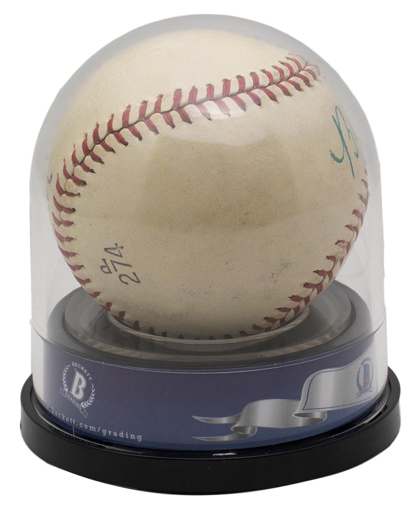 Babe Ruth Signed Reach Special League Baseball (BGS Encapsulated & JSA LOA) at PristineAuction.com Babe Ruth Signed Reach Special League Baseball (BGS Encapsulated & JSA LOA) at PristineAuction.com