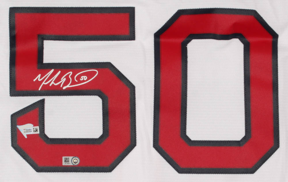 Mookie Betts Signed Red Sox 2018 World Series Career Highlight Stat Limited Edition Jersey (Fanatics Hologram & MLB Hologram) at PristineAuction.com Mookie Betts Signed Red Sox 2018 World Series Career Highlight Stat Limited Edition Jersey (Fanatics Hologram & MLB Hologram) at PristineAuction.com