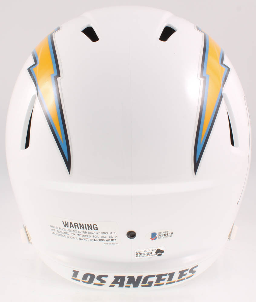 Melvin Gordon Signed Chargers Full-Size Speed Helmet (Beckett COA) at PristineAuction.com Melvin Gordon Signed Chargers Full-Size Speed Helmet (Beckett COA) at PristineAuction.com