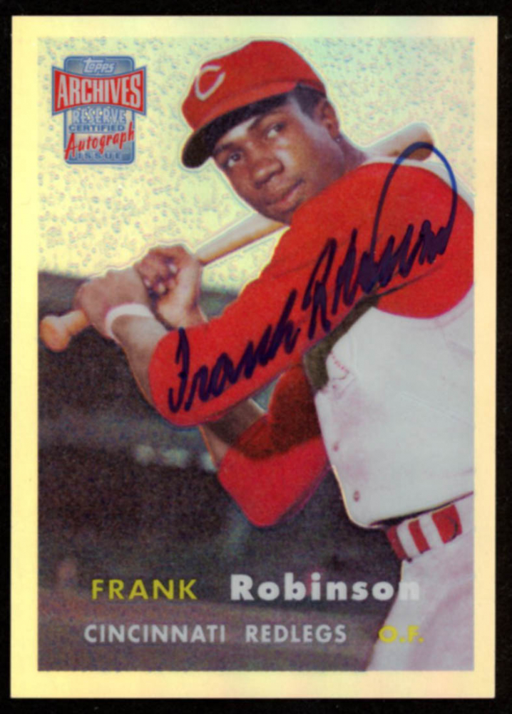Frank Robinson 2001 Topps Archives Reserve Rookie Reprint Autographs #ARA5