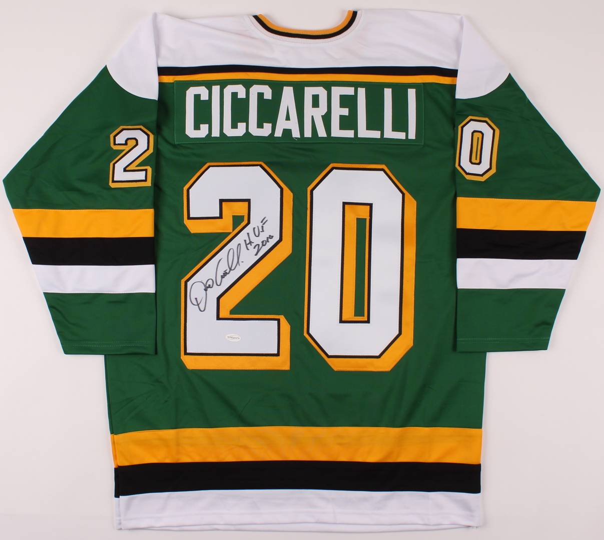 Dino Ciccarelli Signed Jersey Inscribed "H.O.F 2010" (TSE COA) at PristineAuction.com Dino Ciccarelli Signed Jersey Inscribed "H.O.F 2010" (TSE COA) at PristineAuction.com