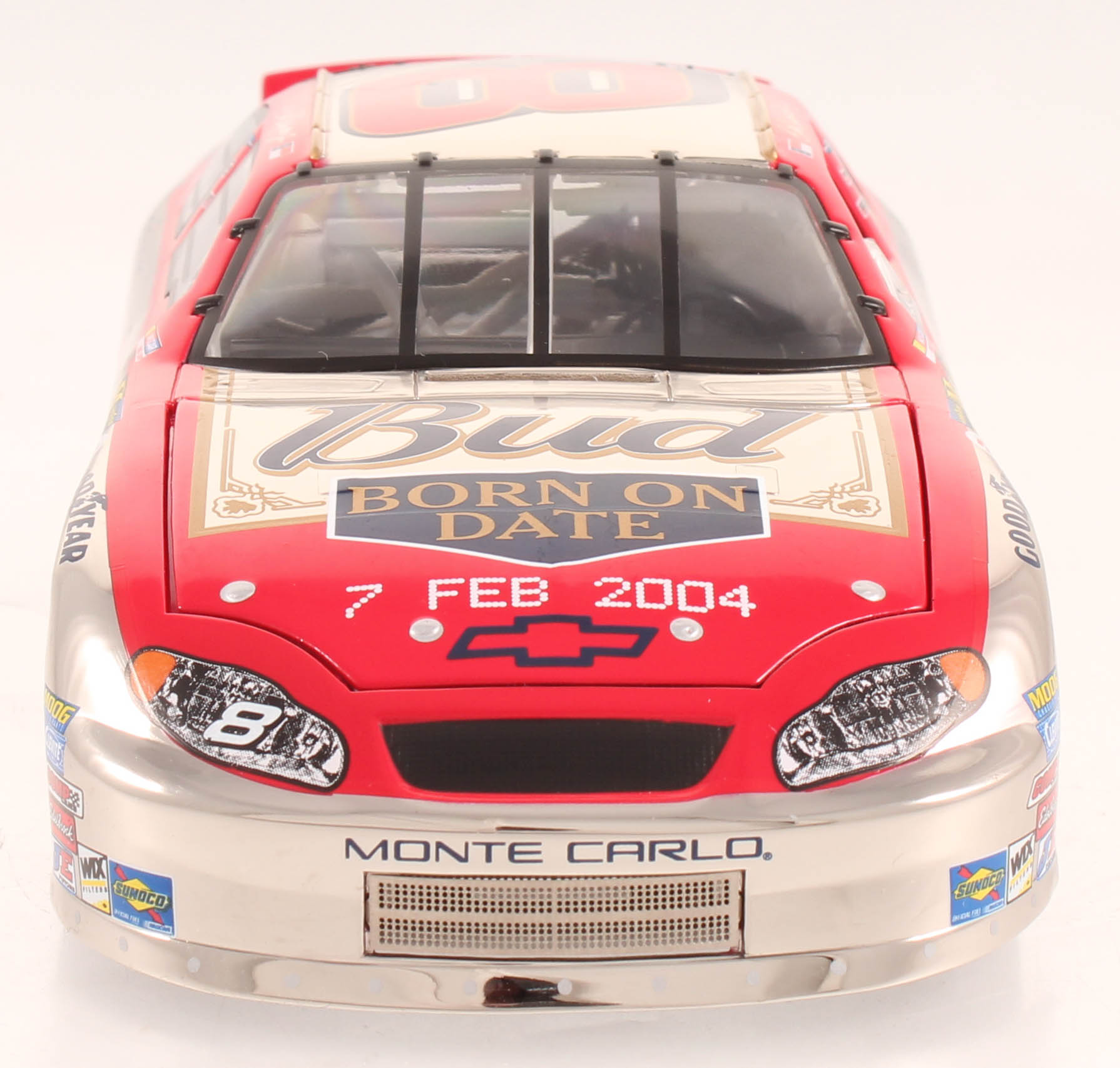 Dale Earnhardt Jr. LE #8 Budweiser / Born On Date 2004 Monte Carlo 1:24 Scale Die Cast Car at PristineAuction.com Dale Earnhardt Jr. LE #8 Budweiser / Born On Date 2004 Monte Carlo 1:24 Scale Die Cast Car at PristineAuction.com
