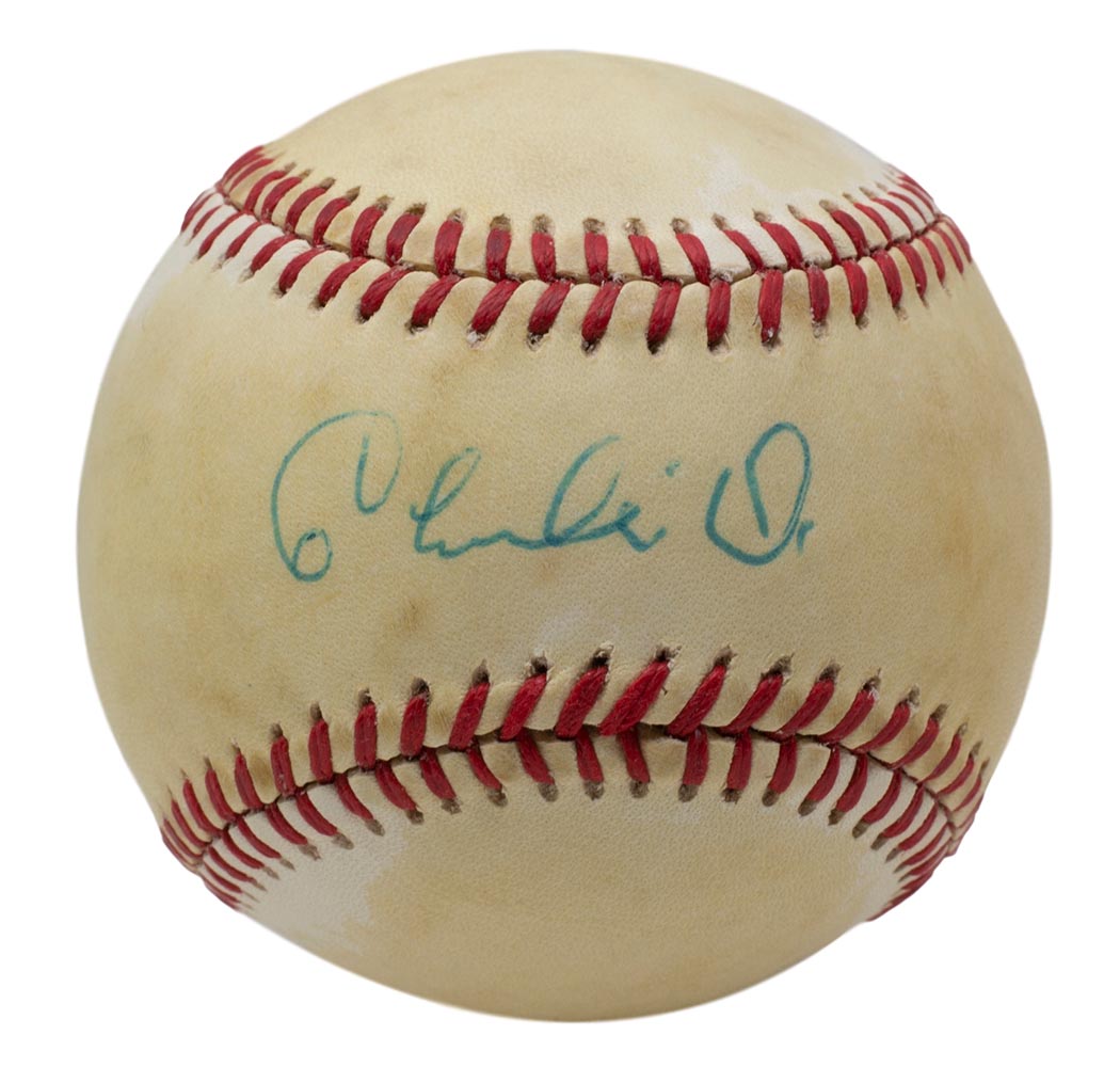 Charlie Finley Signed OAL Baseball (JSA LOA) at PristineAuction.com Charlie Finley Signed OAL Baseball (JSA LOA) at PristineAuction.com