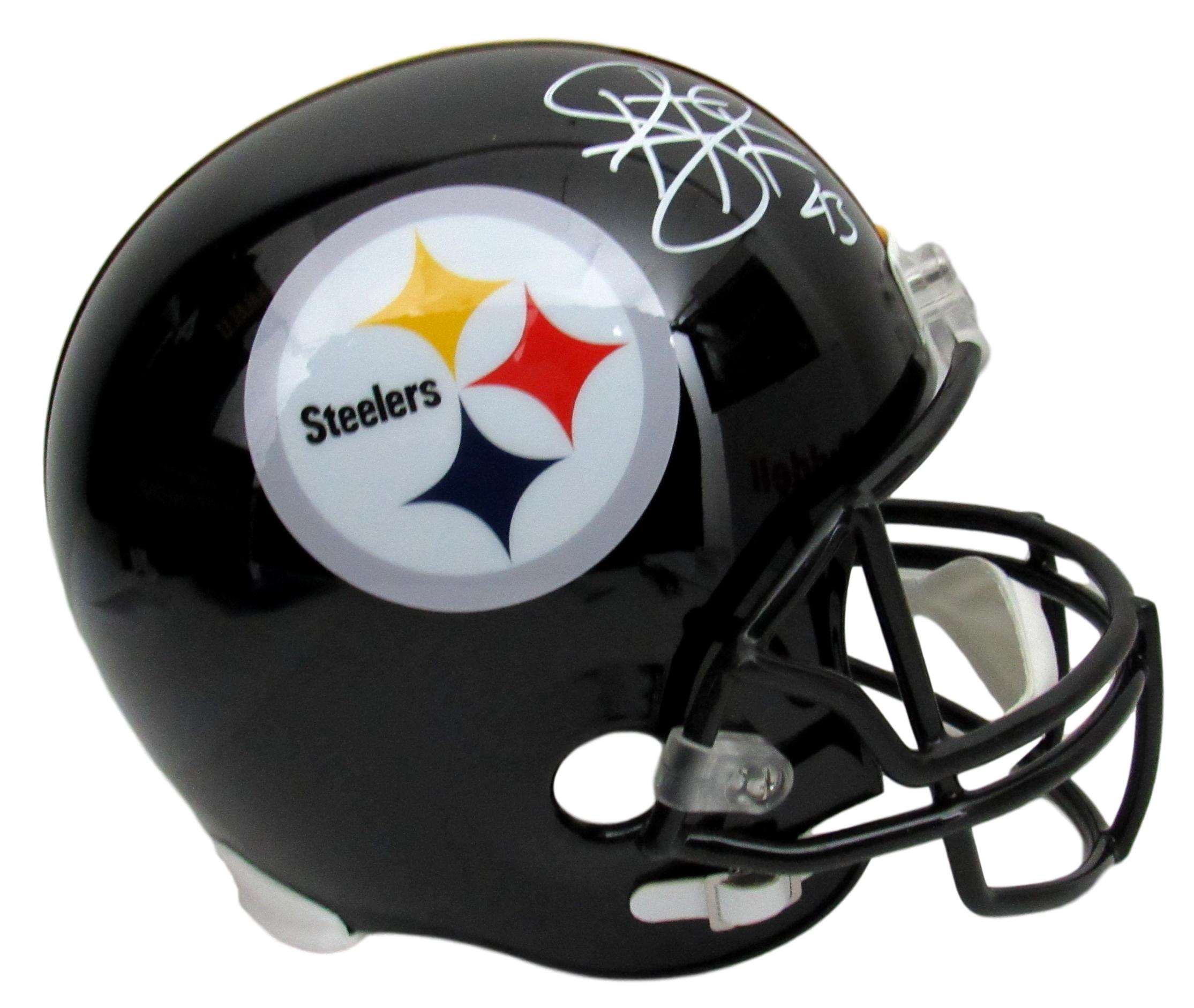 Troy Polamalu Signed Steelers Full-Size Helmet (Beckett COA) at PristineAuction.com Troy Polamalu Signed Steelers Full-Size Helmet (Beckett COA) at PristineAuction.com