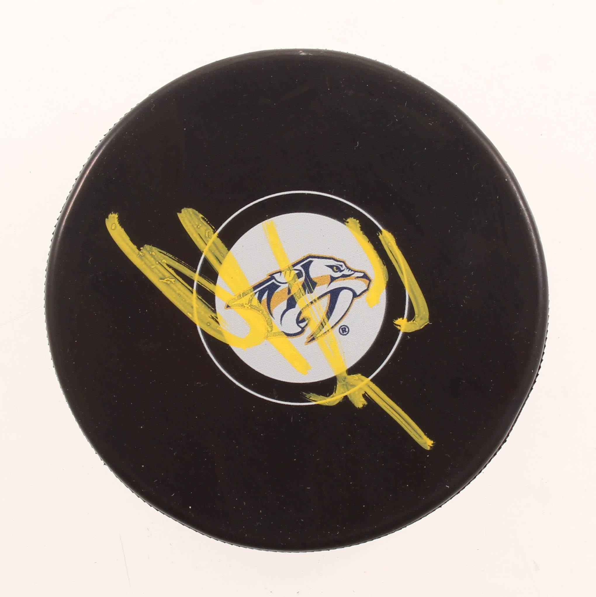 Viktor Arvidsson Signed Predators Logo Hockey Puck (JSA COA) at PristineAuction.com Viktor Arvidsson Signed Predators Logo Hockey Puck (JSA COA) at PristineAuction.com