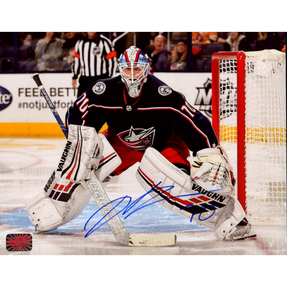 Joonas Korpisalo Signed Blue Jackets 8x10 Photo (Your Sports