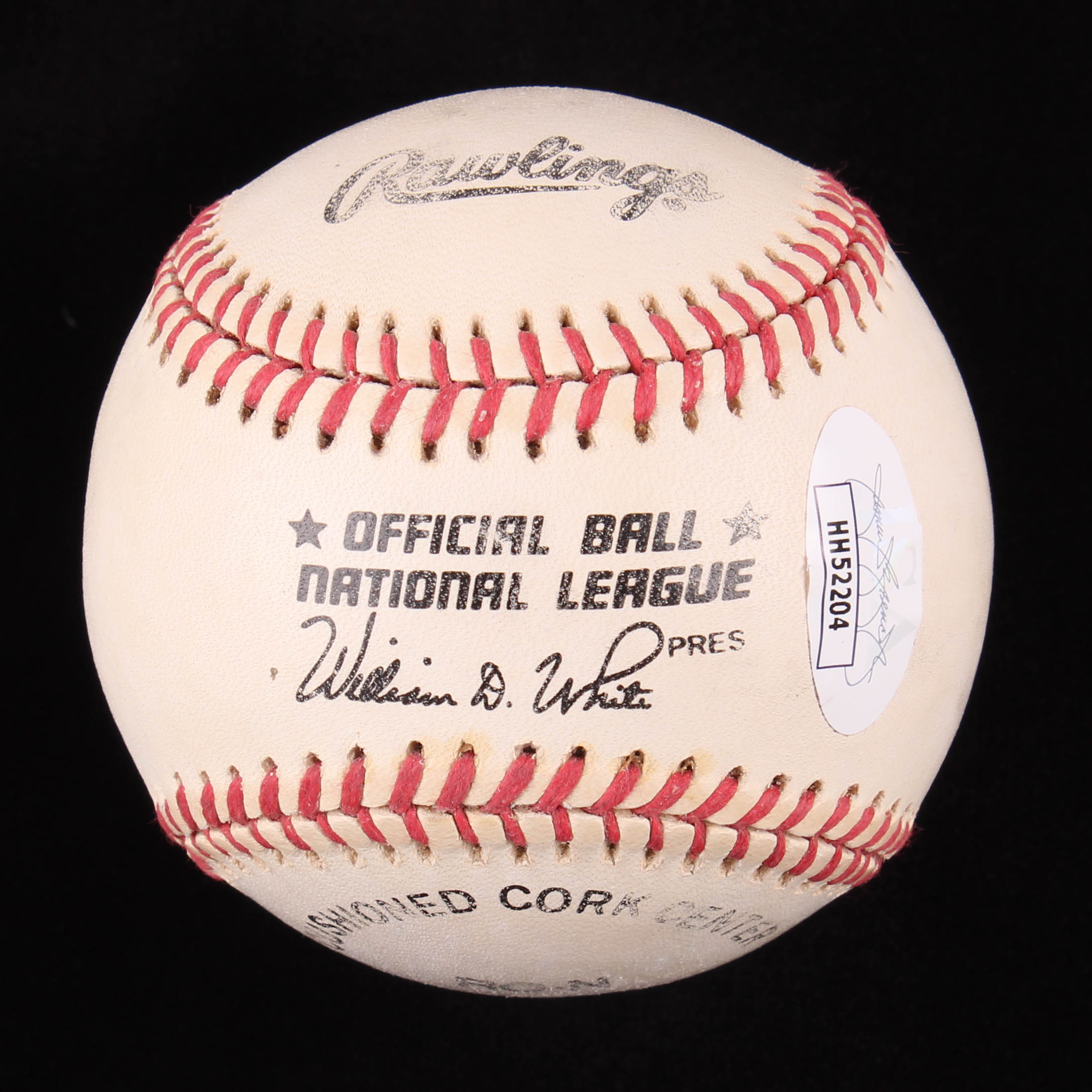 David Justice Signed ONL Baseball (JSA COA) at PristineAuction.com David Justice Signed ONL Baseball (JSA COA) at PristineAuction.com