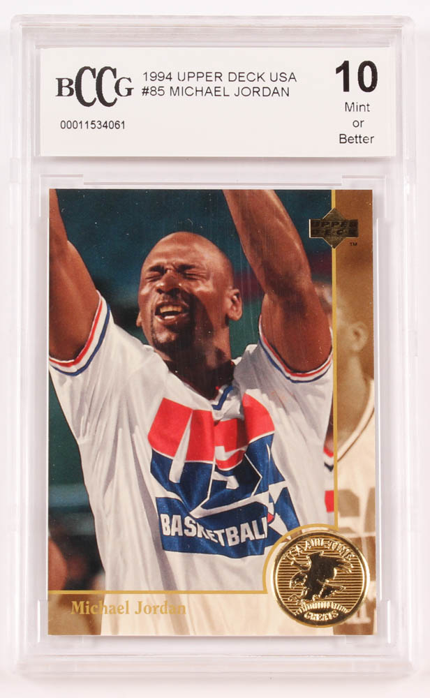 Michael Jordan 1994 Upper Deck USA Olympics #85 (BCCG 10) at PristineAuction.com Michael Jordan 1994 Upper Deck USA Olympics #85 (BCCG 10) at PristineAuction.com