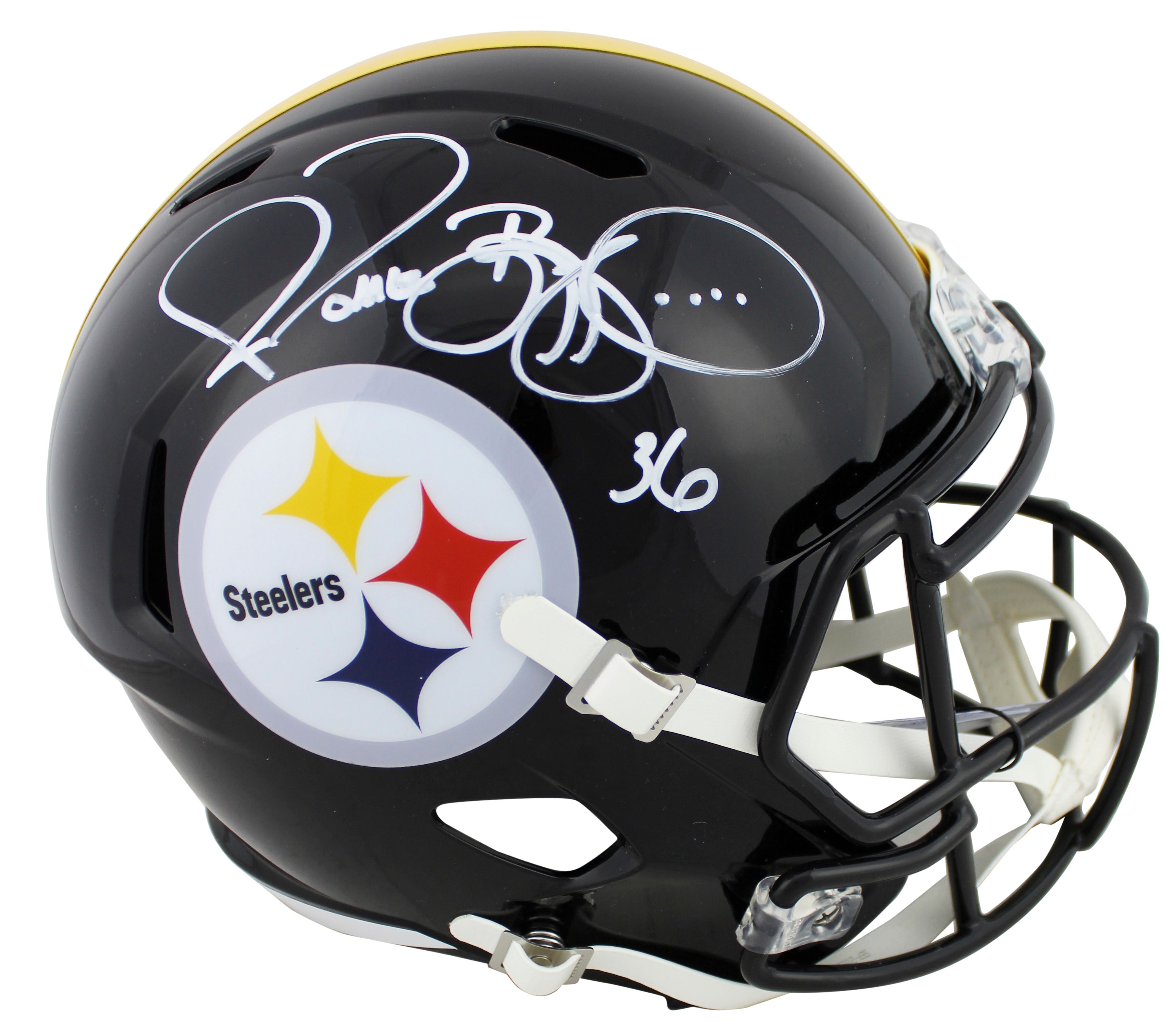 Jerome Bettis Signed Steelers Full-Size Speed Helmet (Beckett COA) at PristineAuction.com Jerome Bettis Signed Steelers Full-Size Speed Helmet (Beckett COA) at PristineAuction.com