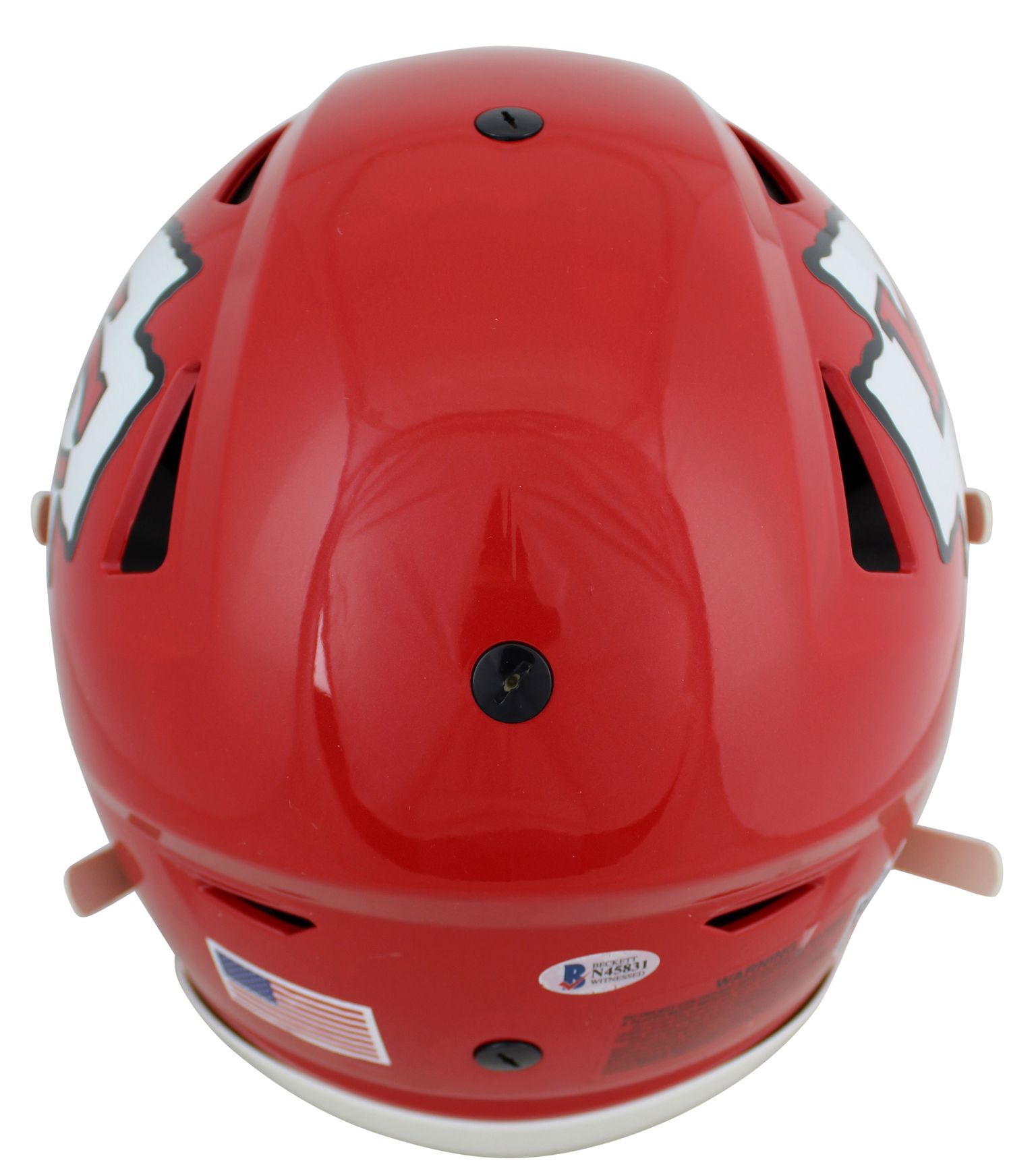 Travis Kelce Signed Chiefs Full-Size Authentic On-Field SpeedFlex Helmet Inscribed "SB LIV Champs!" (Beckett COA) at PristineAuction.com Travis Kelce Signed Chiefs Full-Size Authentic On-Field SpeedFlex Helmet Inscribed "SB LIV Champs!" (Beckett COA) at PristineAuction.com