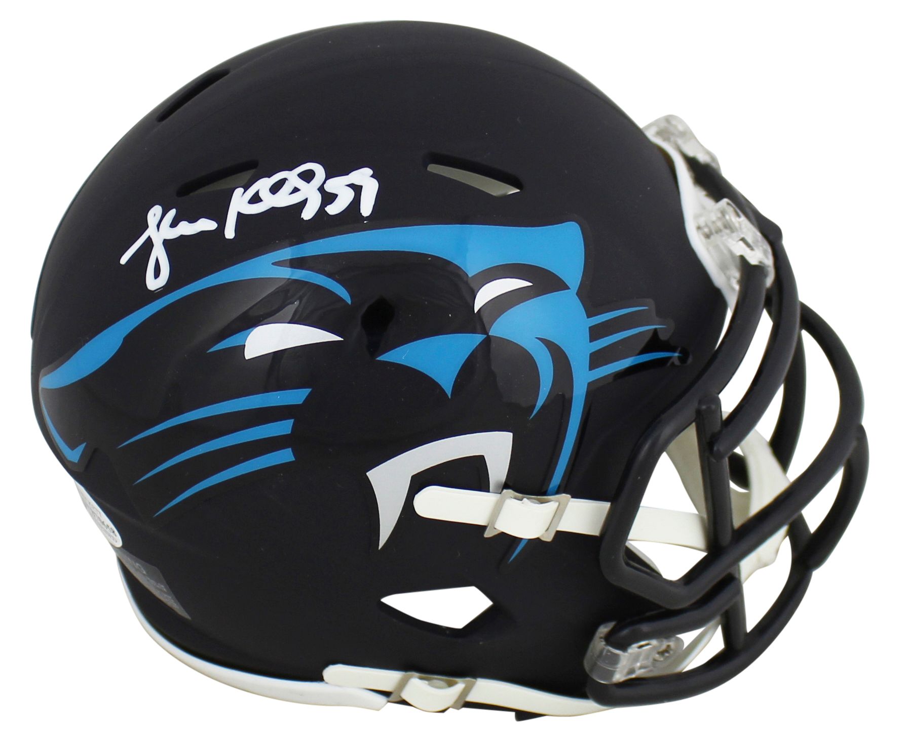 Luke Kuechly Signed Panthers AMP Alternate Speed Mini Helmet (Beckett) at PristineAuction.com Luke Kuechly Signed Panthers AMP Alternate Speed Mini Helmet (Beckett) at PristineAuction.com