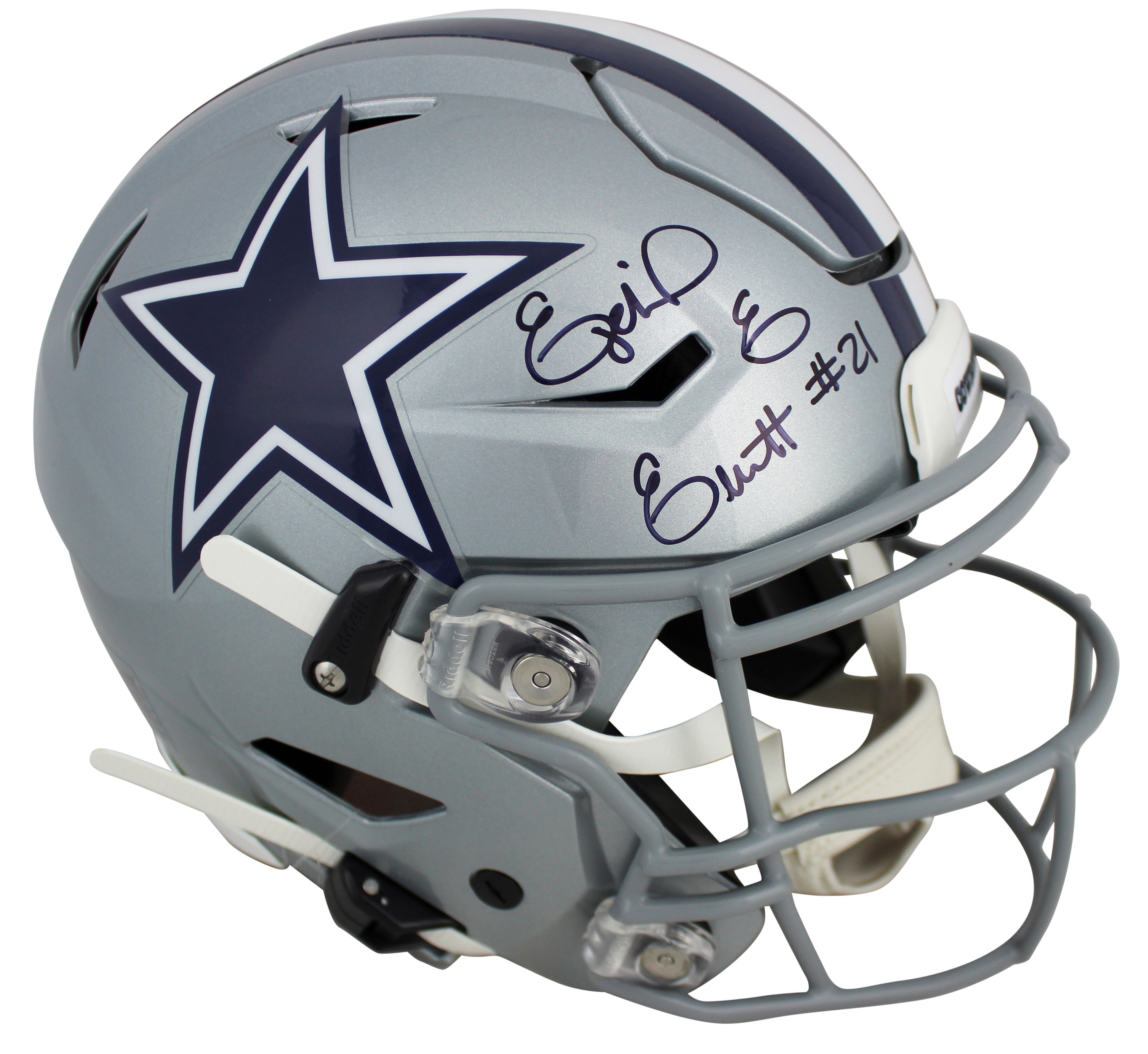 Ezekiel Elliott Signed Cowboys Full-Size Authentic On-Field SpeedFlex Helmet (Beckett) at PristineAuction.com Ezekiel Elliott Signed Cowboys Full-Size Authentic On-Field SpeedFlex Helmet (Beckett) at PristineAuction.com