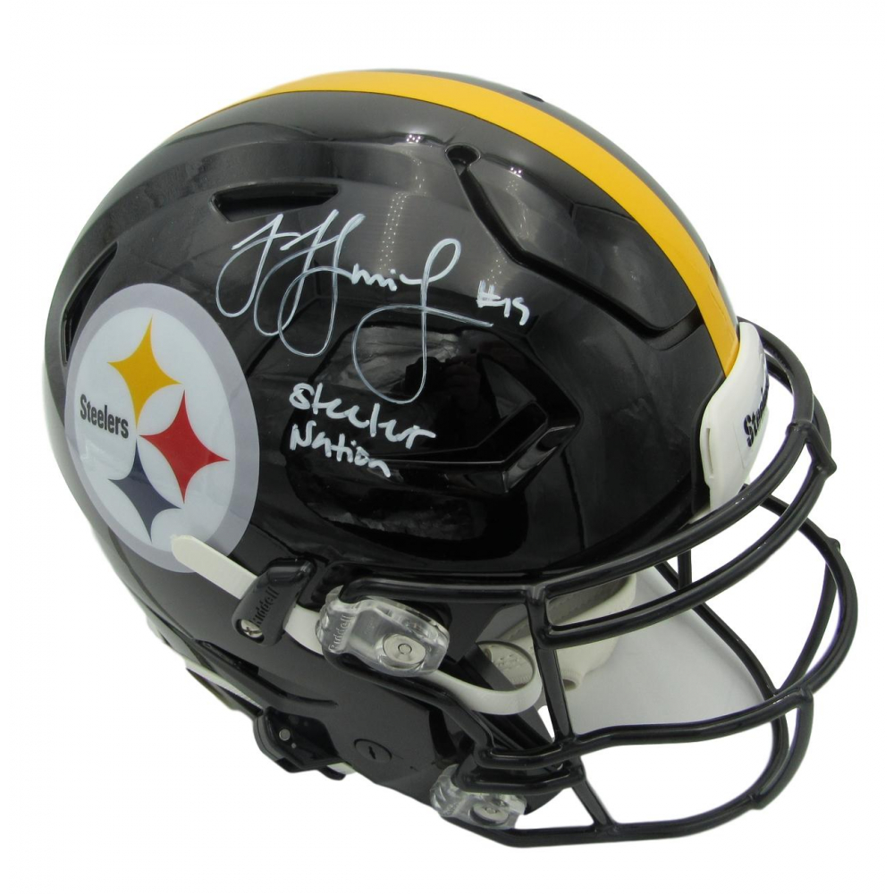 JuJu SmithSchuster Signed Steelers FullSize Authentic OnField SpeedFlex Helmet Inscribed