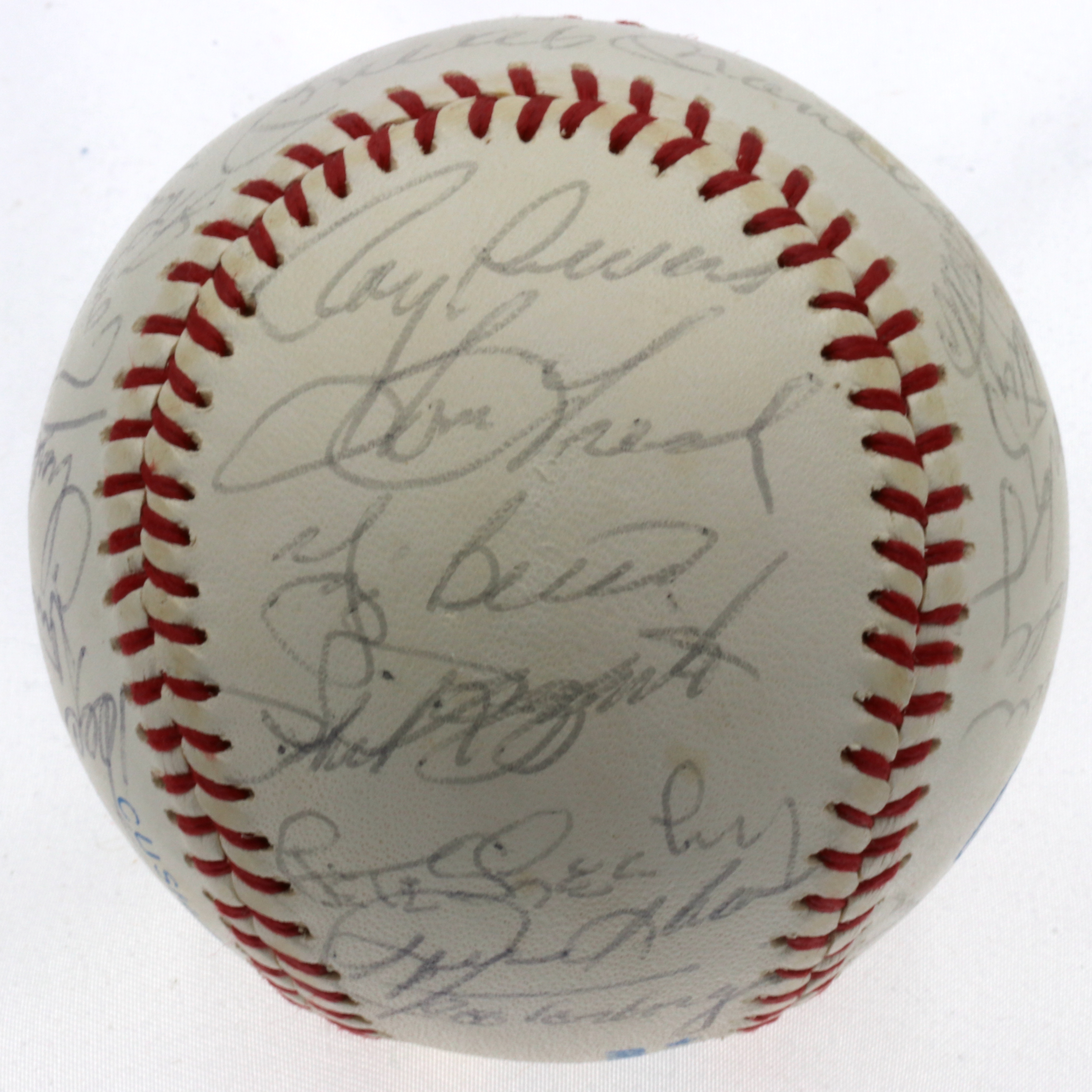 Yankees Greats OAL Baseball Signed by (28) with Mickey Mantle, Roger Maris, Yogi Berra, Bill Dickey, Phil Rizzuto, Johnny Mize (PSA LOA) at PristineAuction.com Yankees Greats OAL Baseball Signed by (28) with Mickey Mantle, Roger Maris, Yogi Berra, Bill Dickey, Phil Rizzuto, Johnny Mize (PSA LOA) at PristineAuction.com