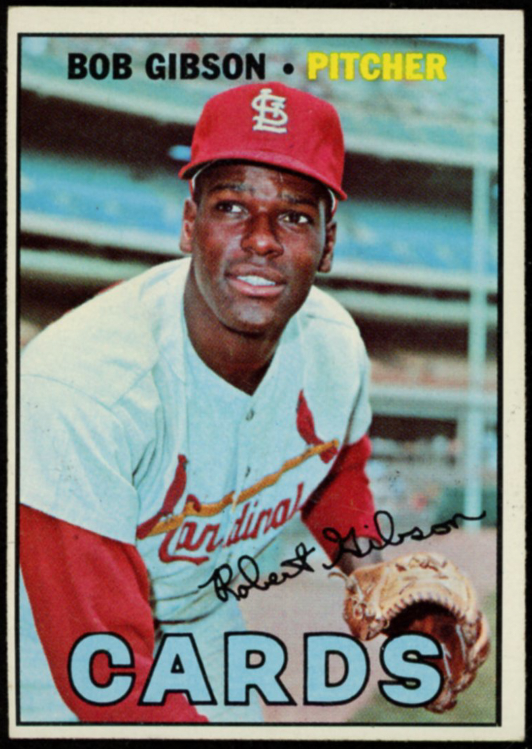 Bob Gibson 1967 Topps #210 at PristineAuction.com Bob Gibson 1967 Topps #210 at PristineAuction.com