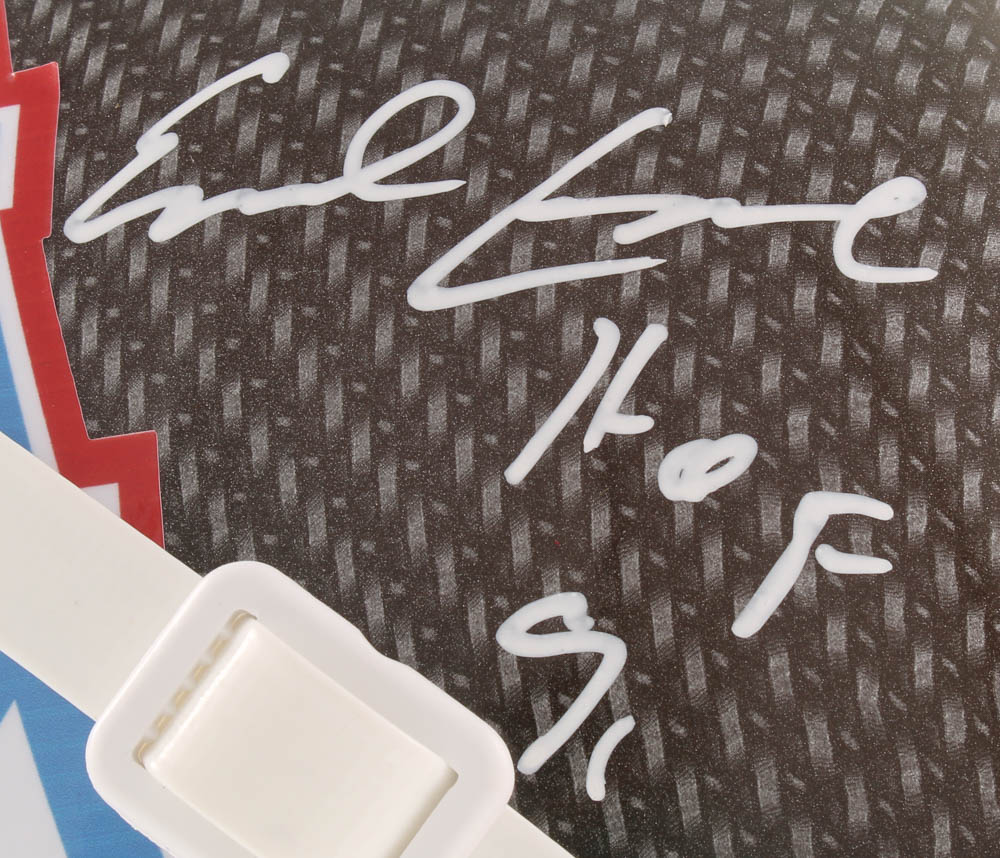 Earl Campbell Signed Oilers Full-Size Authentic On-Field Hydro-Dipped Helmet Inscribed "HOF 91" (Beckett COA) at PristineAuction.com Earl Campbell Signed Oilers Full-Size Authentic On-Field Hydro-Dipped Helmet Inscribed "HOF 91" (Beckett COA) at PristineAuction.com