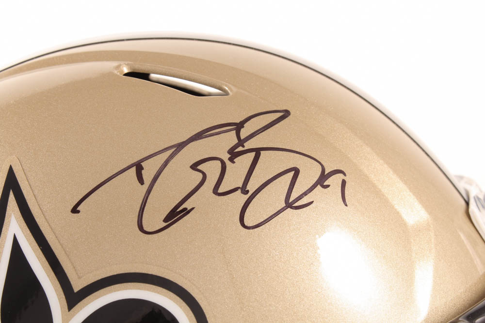 Drew Brees Signed Saints Full-Size Speed Helmet (Beckett COA & Brees Hologram) at PristineAuction.com Drew Brees Signed Saints Full-Size Speed Helmet (Beckett COA & Brees Hologram) at PristineAuction.com