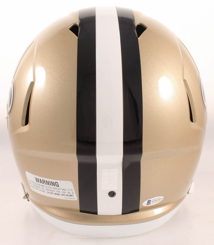 Drew Brees Signed Saints Full-Size Speed Helmet (Beckett COA & Brees Hologram) at PristineAuction.com Drew Brees Signed Saints Full-Size Speed Helmet (Beckett COA & Brees Hologram) at PristineAuction.com