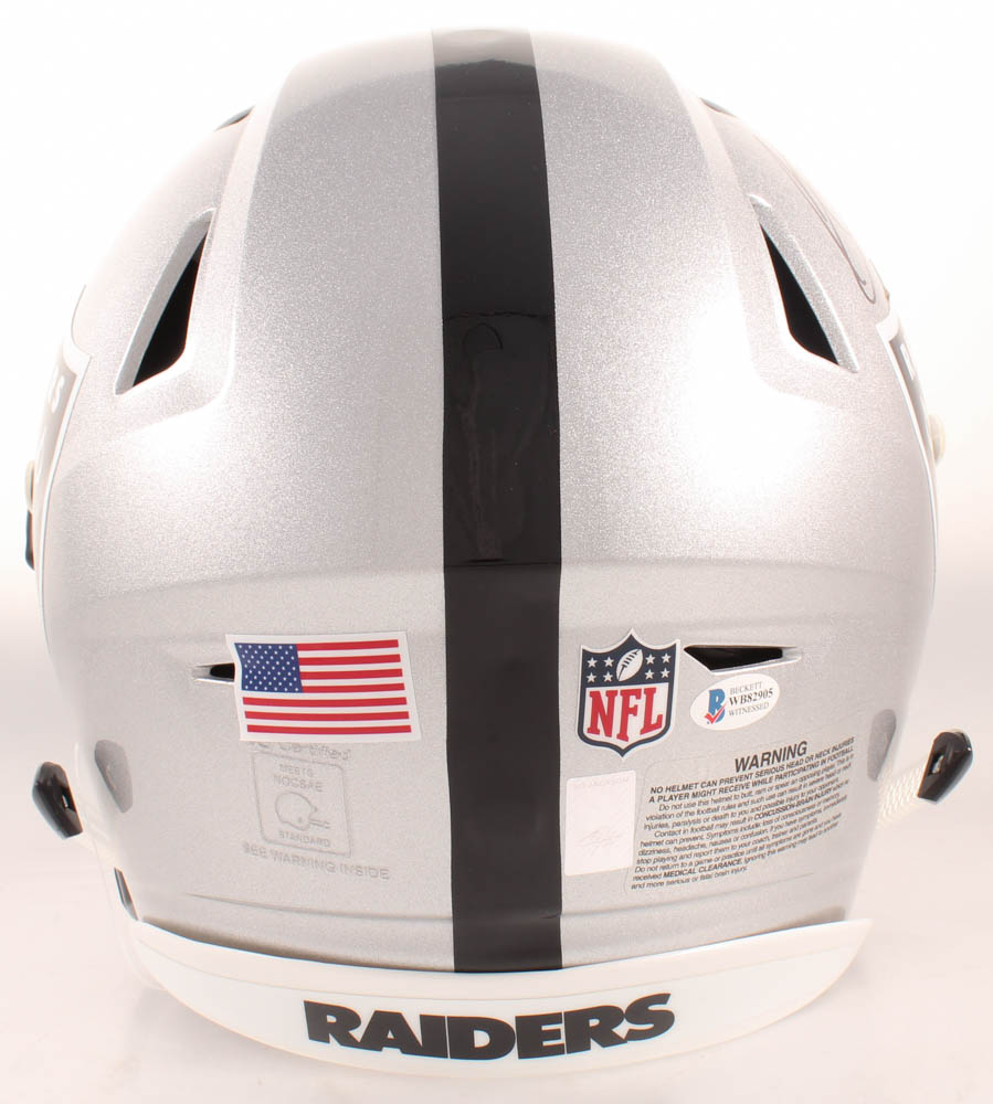 Bo Jackson Signed Raiders Full-Size Authentic On-Field SpeedFlex Helmet (Beckett COA & Jackson Hologram) at PristineAuction.com Bo Jackson Signed Raiders Full-Size Authentic On-Field SpeedFlex Helmet (Beckett COA & Jackson Hologram) at PristineAuction.com