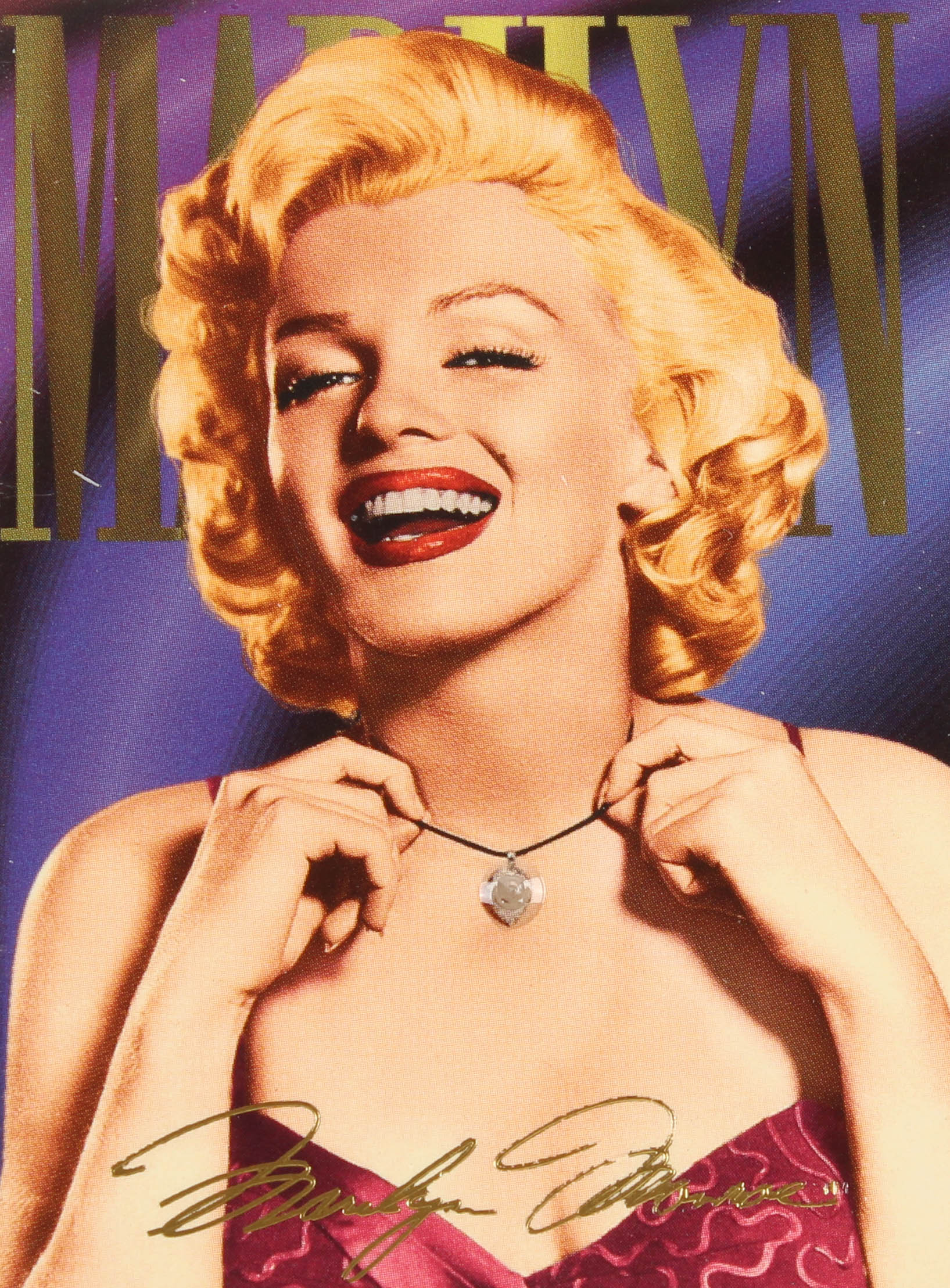 Marilyn Monroe 1993 Marilyn Monroe #1D Diamond Necklace at PristineAuction.com Marilyn Monroe 1993 Marilyn Monroe #1D Diamond Necklace at PristineAuction.com