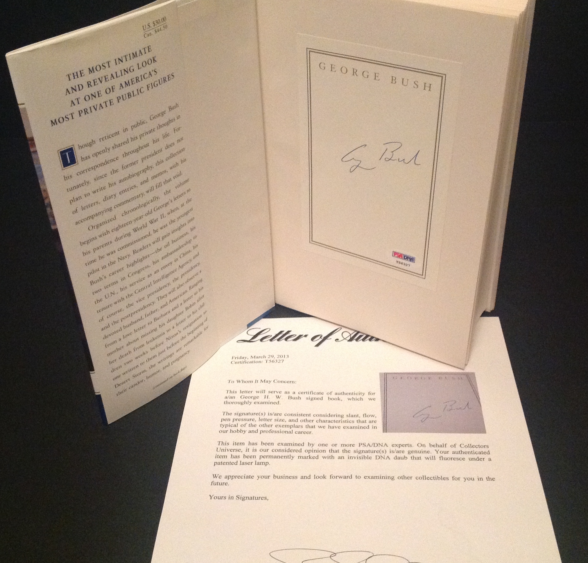 George H. W. Bush Signed "All the Best" Hardcover Book (PSA LOA) at PristineAuction.com George H. W. Bush Signed "All the Best" Hardcover Book (PSA LOA) at PristineAuction.com