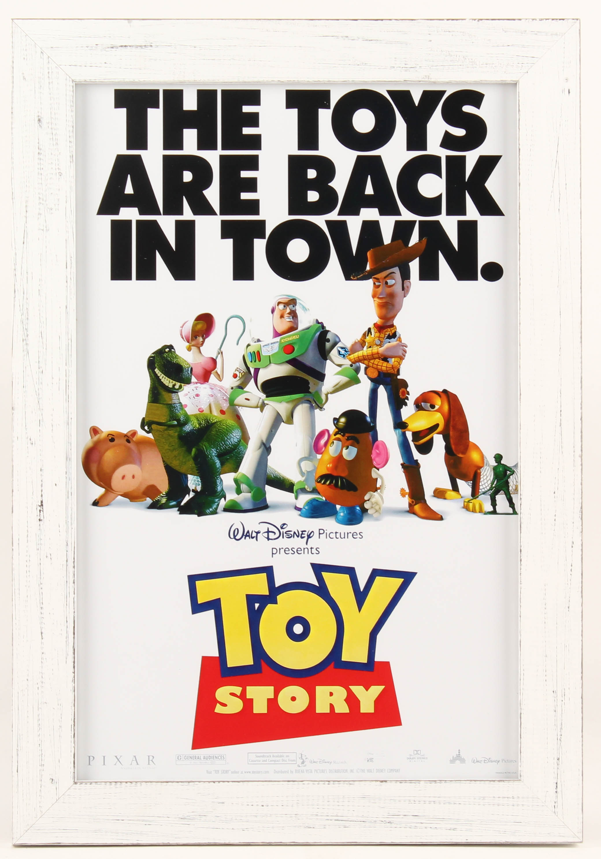 "Toy Story" 13.5x19.5 Custom Framed Movie Poster Dispay at PristineAuction.com "Toy Story" 13.5x19.5 Custom Framed Movie Poster Dispay at PristineAuction.com