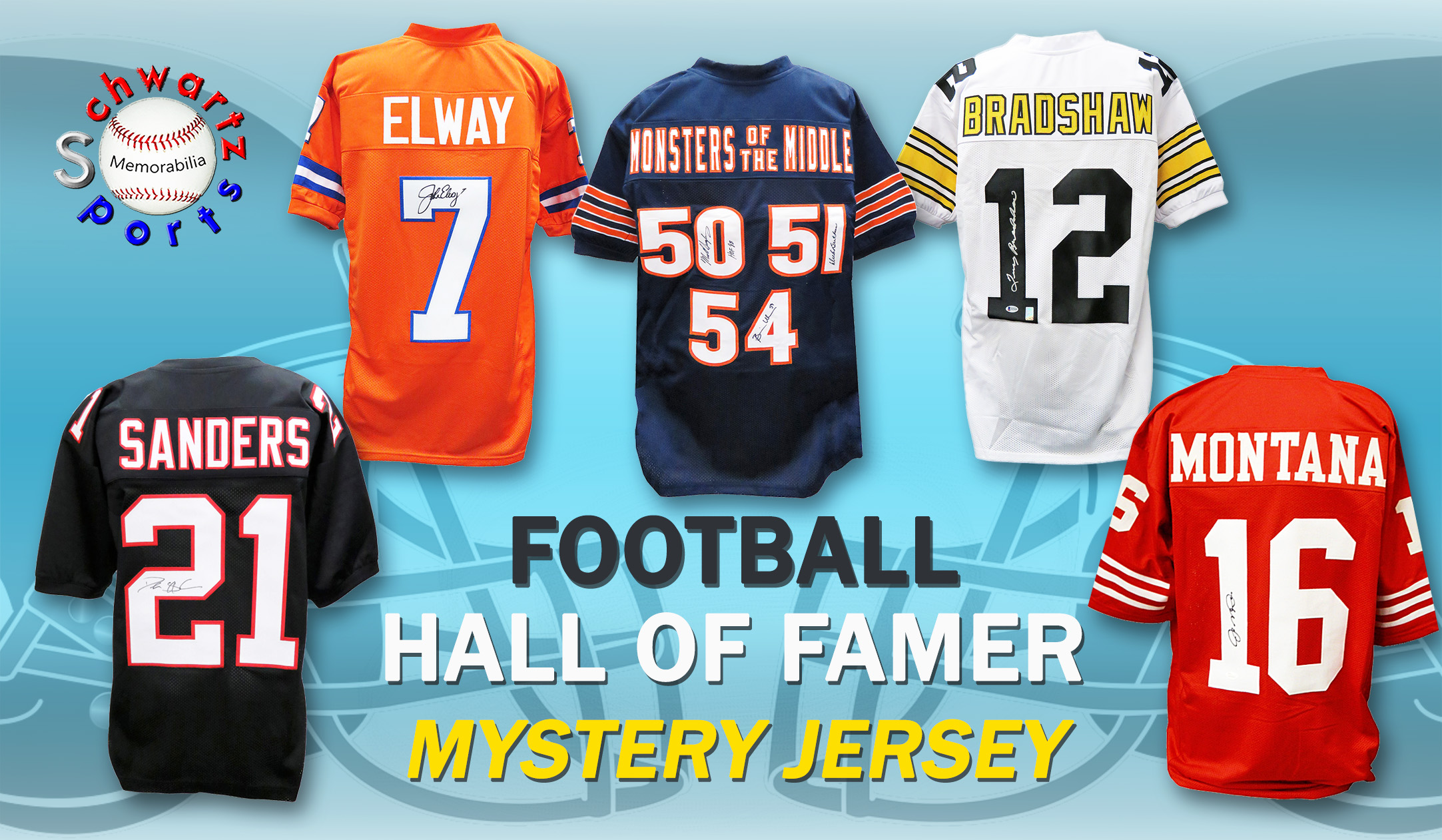 Schwartz Sports Football Hall of Famer Signed Football Jersey Mystery Box Series 10 (Limited to 75) at PristineAuction.com Schwartz Sports Football Hall of Famer Signed Football Jersey Mystery Box Series 10 (Limited to 75) at PristineAuction.com