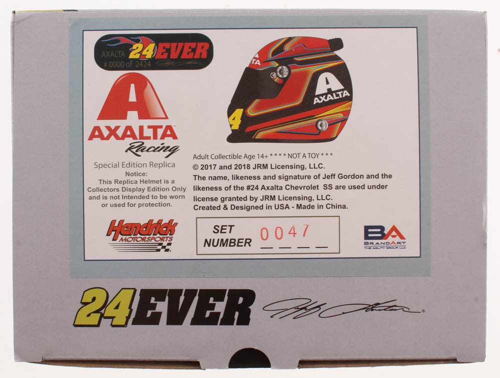 Jeff Gordon Signed NASCAR Limited Edition Axalta 1:2 Scale Mini Helmet (Gordon) at PristineAuction.com Jeff Gordon Signed NASCAR Limited Edition Axalta 1:2 Scale Mini Helmet (Gordon) at PristineAuction.com