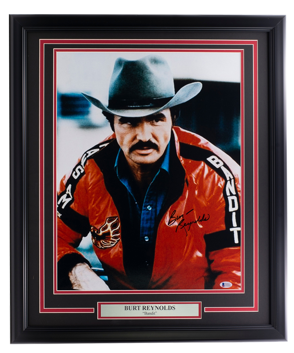 Burt Reynolds Signed "Smokey & The Bandit" 22x27 Custom Framed Photo Display (Beckett COA) at PristineAuction.com Burt Reynolds Signed "Smokey & The Bandit" 22x27 Custom Framed Photo Display (Beckett COA) at PristineAuction.com