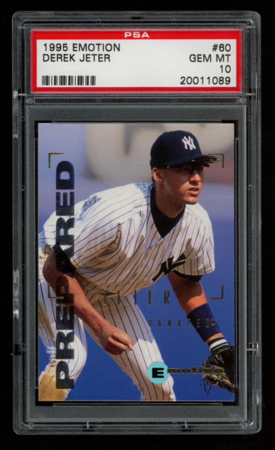 Derek Jeter 1995 Emotion #60 (PSA 10) at PristineAuction.com Derek Jeter 1995 Emotion #60 (PSA 10) at PristineAuction.com