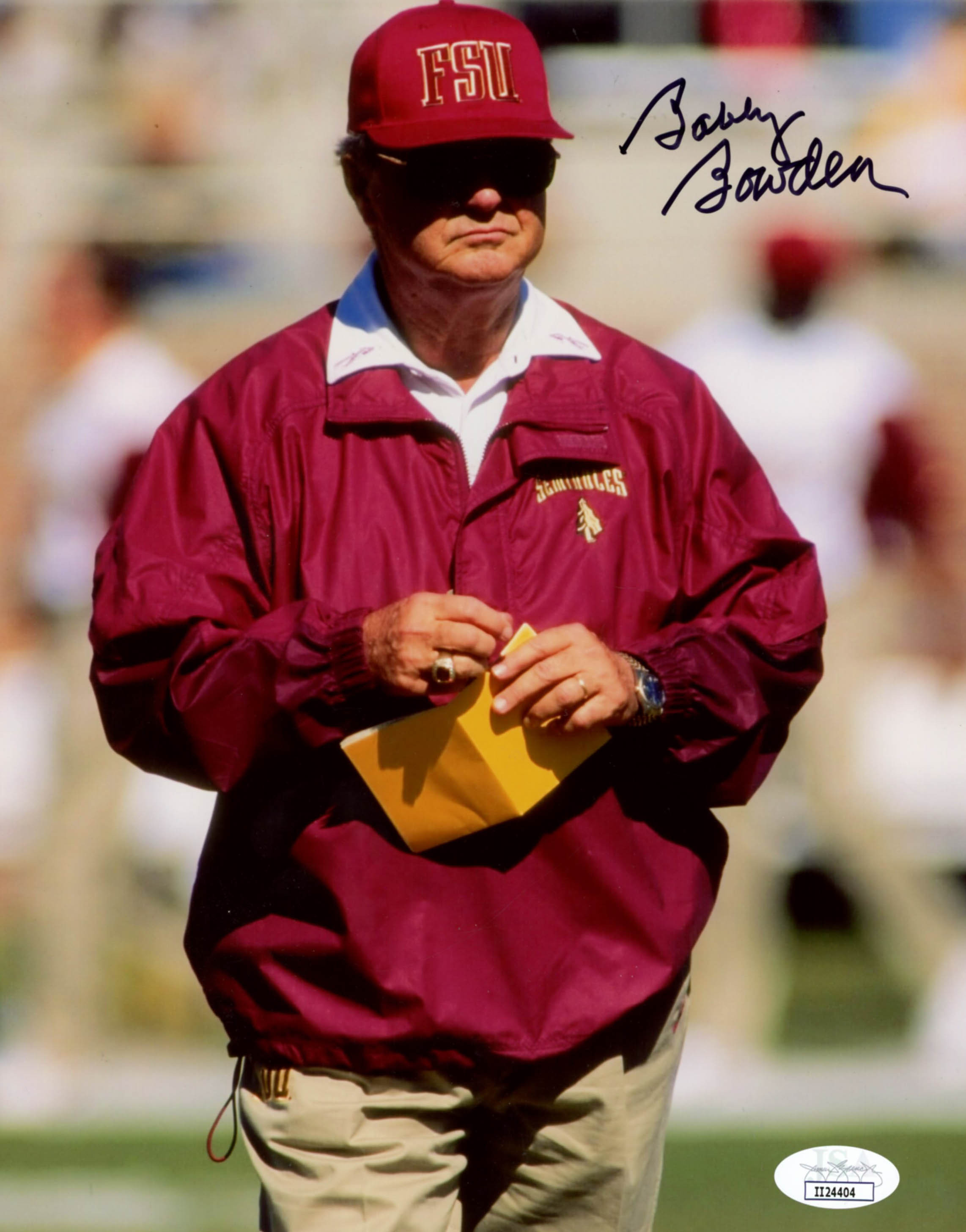 Bobby Bowden Signed Florida State Seminoles 8x10 Photo (JSA COA) at PristineAuction.com Bobby Bowden Signed Florida State Seminoles 8x10 Photo (JSA COA) at PristineAuction.com
