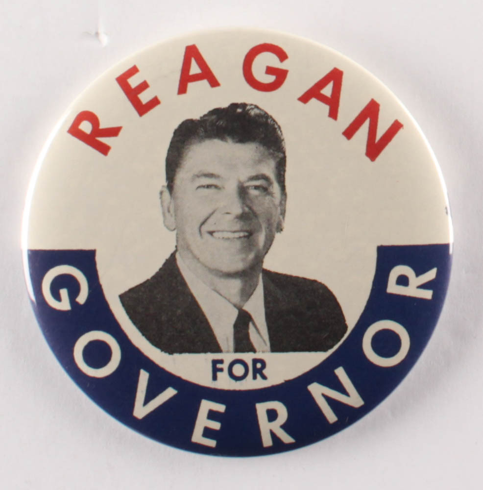 Vintage 1967 Ronald Reagan Original Pin at PristineAuction.com Vintage 1967 Ronald Reagan Original Pin at PristineAuction.com