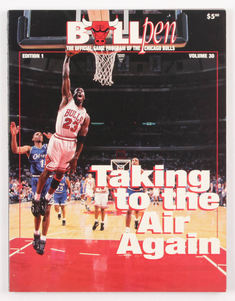 1995 Michael Jordan Bulls Game Program at PristineAuction.com 1995 Michael Jordan Bulls Game Program at PristineAuction.com
