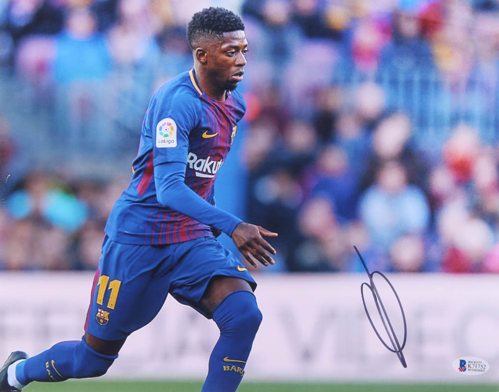 Ousmane Dembele Signed Barcelona 11x14 Photo (Beckett COA) at PristineAuction.com Ousmane Dembele Signed Barcelona 11x14 Photo (Beckett COA) at PristineAuction.com