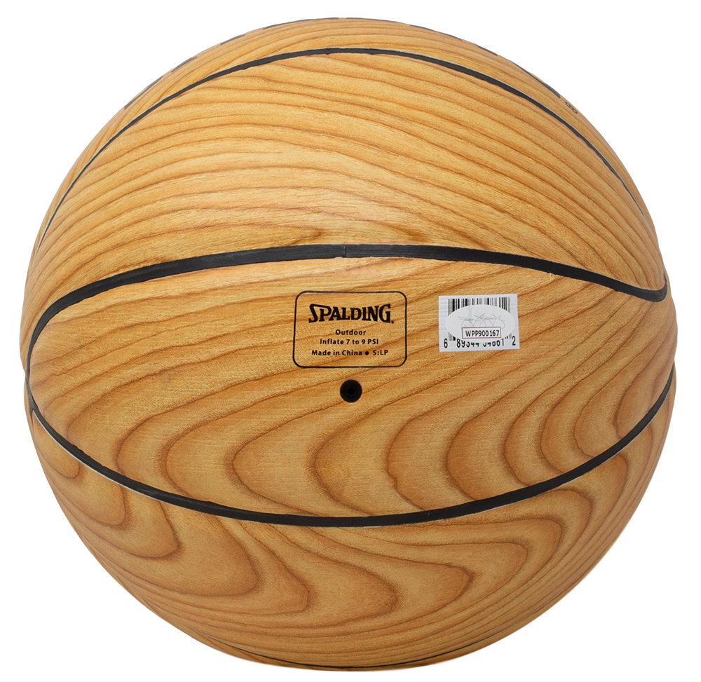 Giannis Antetokounmpo Signed Woodgrain Bucks Logo Basketball (JSA COA) at PristineAuction.com Giannis Antetokounmpo Signed Woodgrain Bucks Logo Basketball (JSA COA) at PristineAuction.com