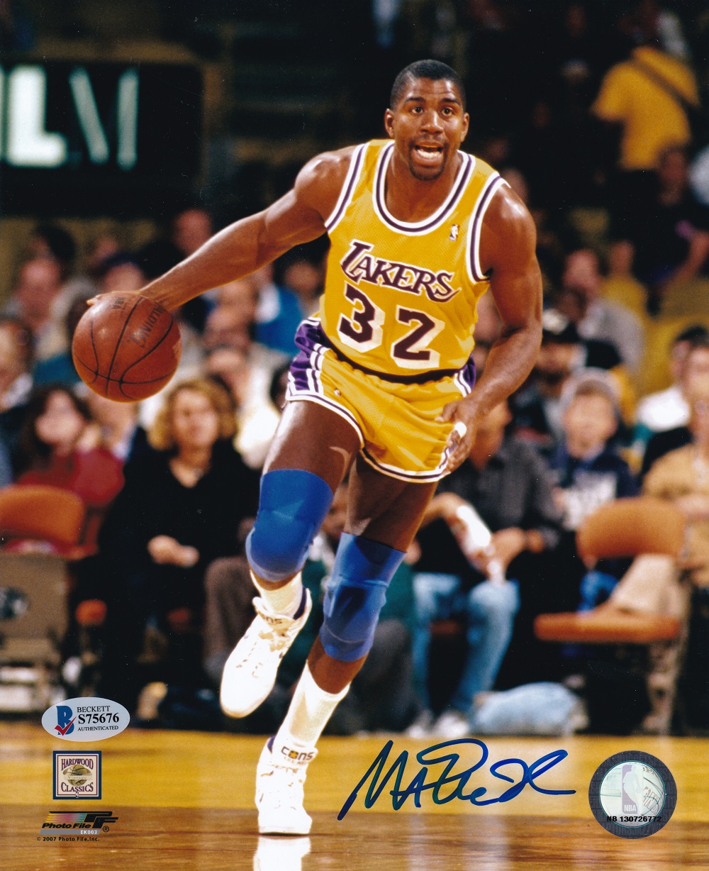 Magic Johnson Signed Lakers 8x10 Photo (Beckett COA) at PristineAuction.com Magic Johnson Signed Lakers 8x10 Photo (Beckett COA) at PristineAuction.com