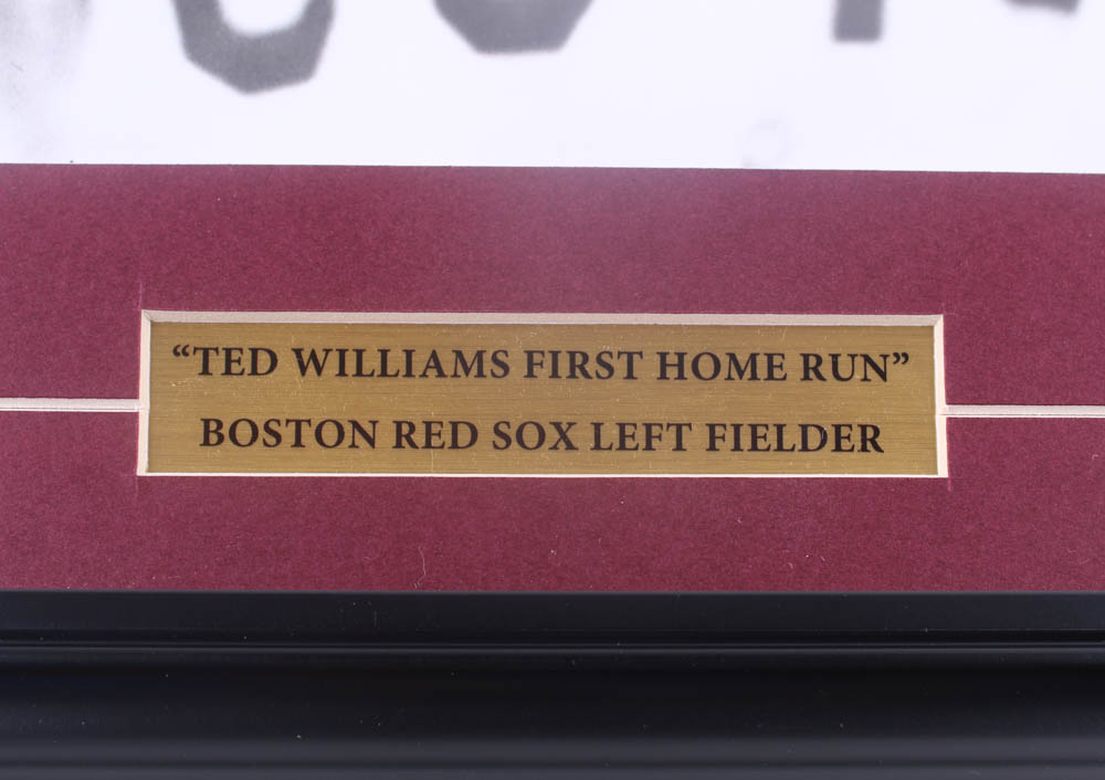 Ted Williams Signed Red Sox 20x25 Custom Framed Photo Display (PSA LOA & Ted Williams Hologram) at PristineAuction.com Ted Williams Signed Red Sox 20x25 Custom Framed Photo Display (PSA LOA & Ted Williams Hologram) at PristineAuction.com