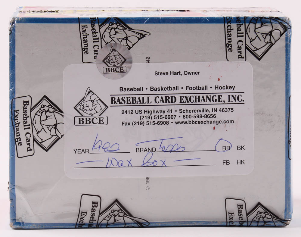 1982 Topps Baseball Wax Box (BBCE Certified) at PristineAuction.com 1982 Topps Baseball Wax Box (BBCE Certified) at PristineAuction.com