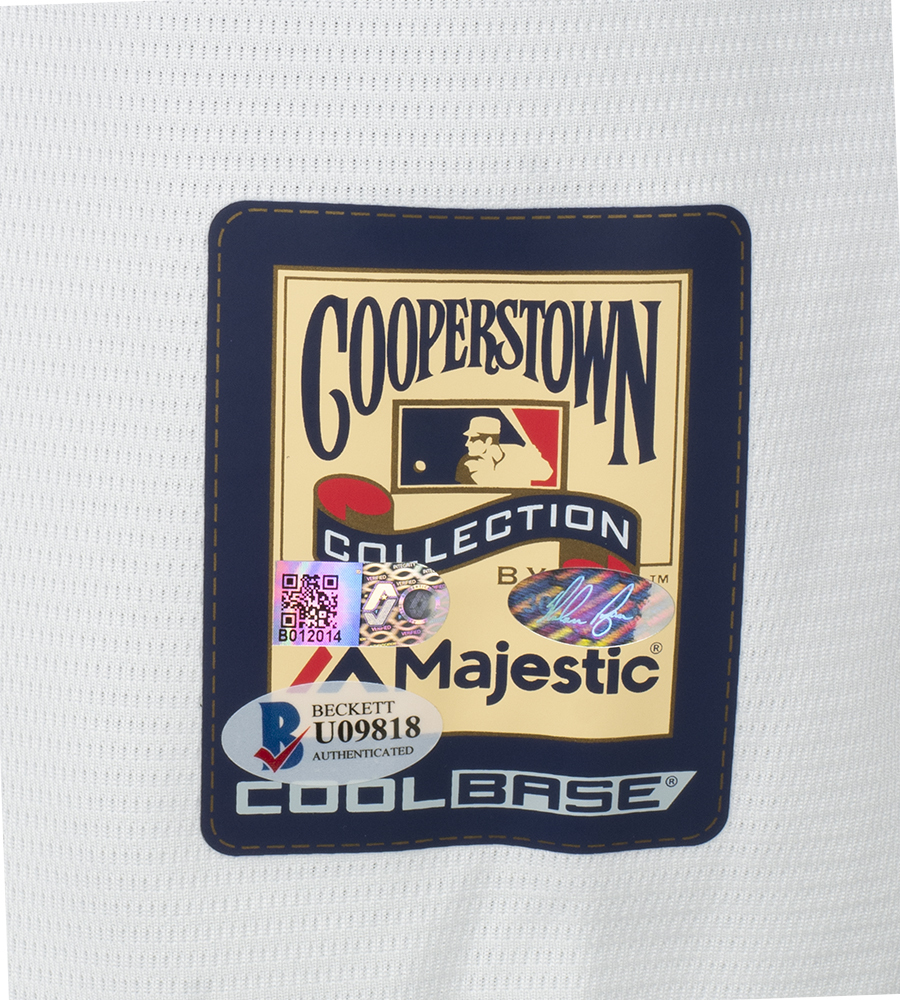 Nolan Ryan Signed Majestic Cooperstown Rangers Jersey (Beckett COA & Ryan Hologram) at PristineAuction.com Nolan Ryan Signed Majestic Cooperstown Rangers Jersey (Beckett COA & Ryan Hologram) at PristineAuction.com