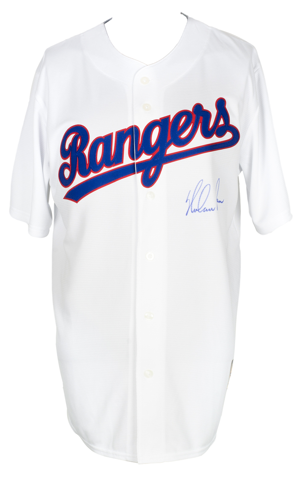 Nolan Ryan Signed Majestic Cooperstown Rangers Jersey (Beckett COA & Ryan Hologram) at PristineAuction.com Nolan Ryan Signed Majestic Cooperstown Rangers Jersey (Beckett COA & Ryan Hologram) at PristineAuction.com