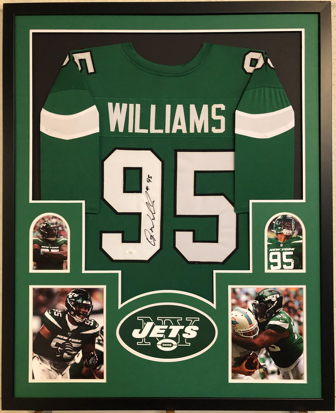 Quinnen Williams Signed 34x42 Custom Framed Jersey (JSA COA) at PristineAuction.com Quinnen Williams Signed 34x42 Custom Framed Jersey (JSA COA) at PristineAuction.com