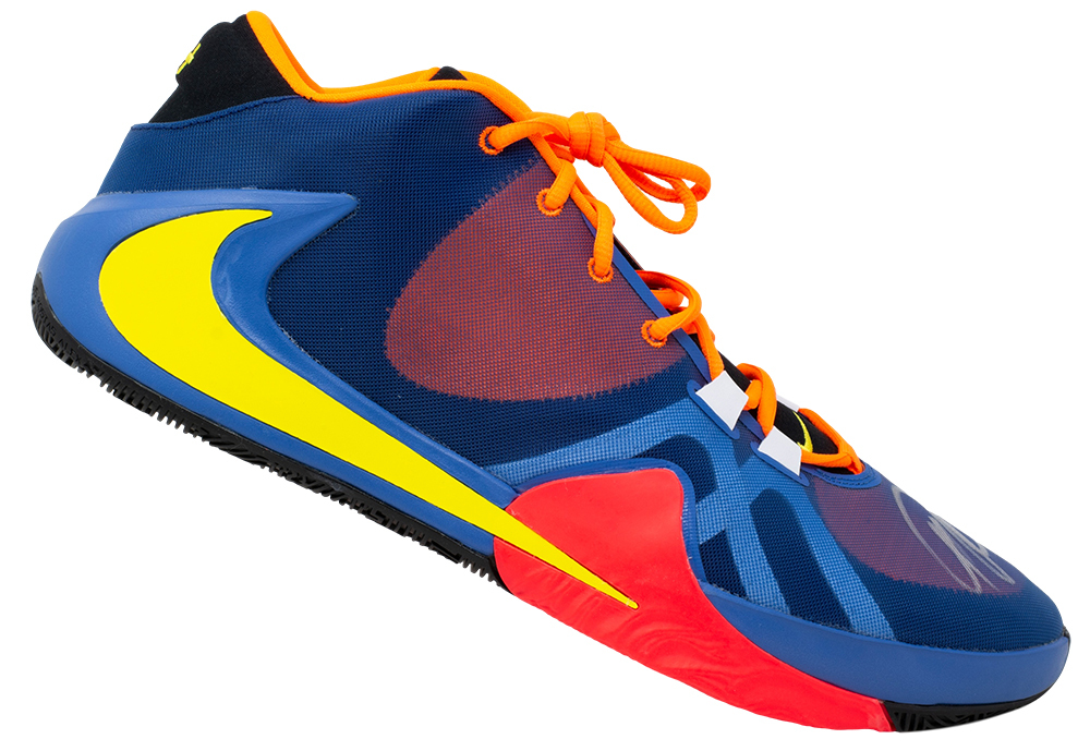 Giannis Antetokounmpo Signed Nike Zoom Freak 1 Basketball Shoe (JSA COA) at PristineAuction.com Giannis Antetokounmpo Signed Nike Zoom Freak 1 Basketball Shoe (JSA COA) at PristineAuction.com