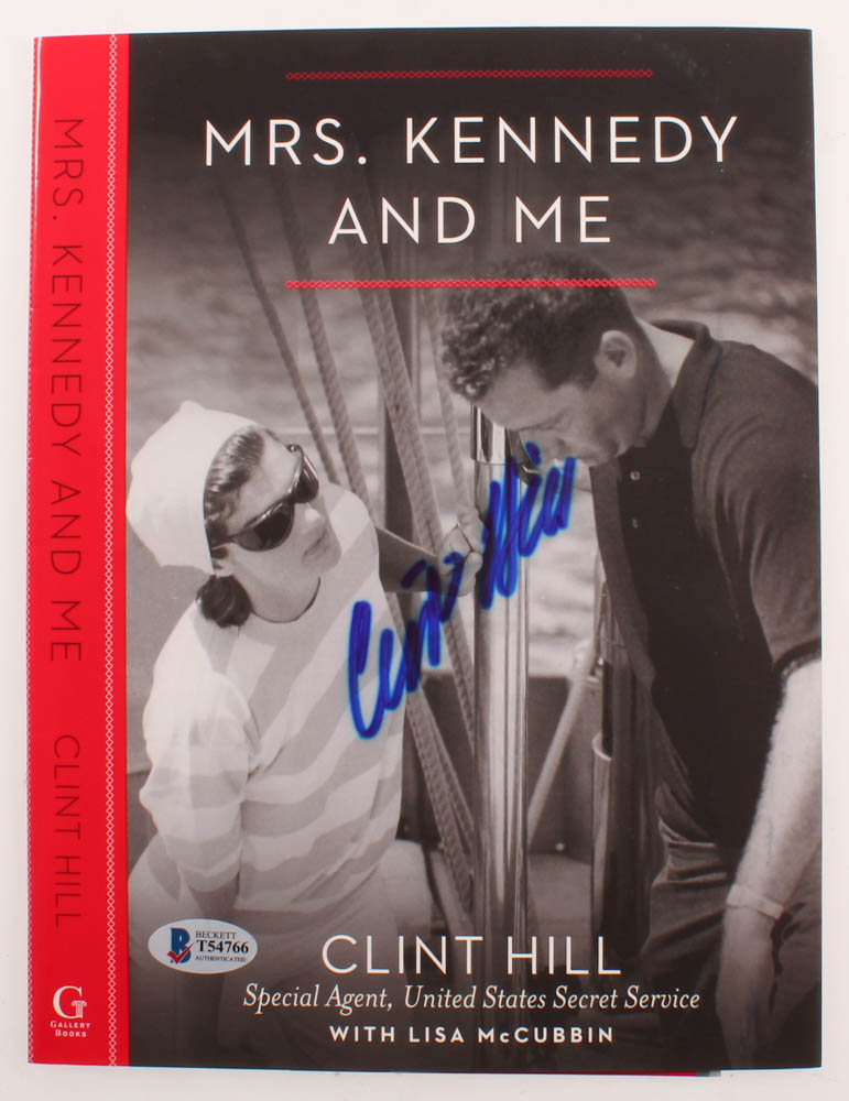 Clint Hill Signed "Mrs. Kennedy & Me" Book Cover (Beckett COA) at PristineAuction.com Clint Hill Signed "Mrs. Kennedy & Me" Book Cover (Beckett COA) at PristineAuction.com