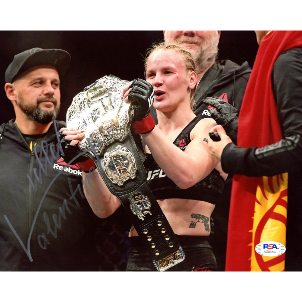 "Bullet" Valentina Shevchenko Signed 8x10 Photo (PSA COA) | Pristine