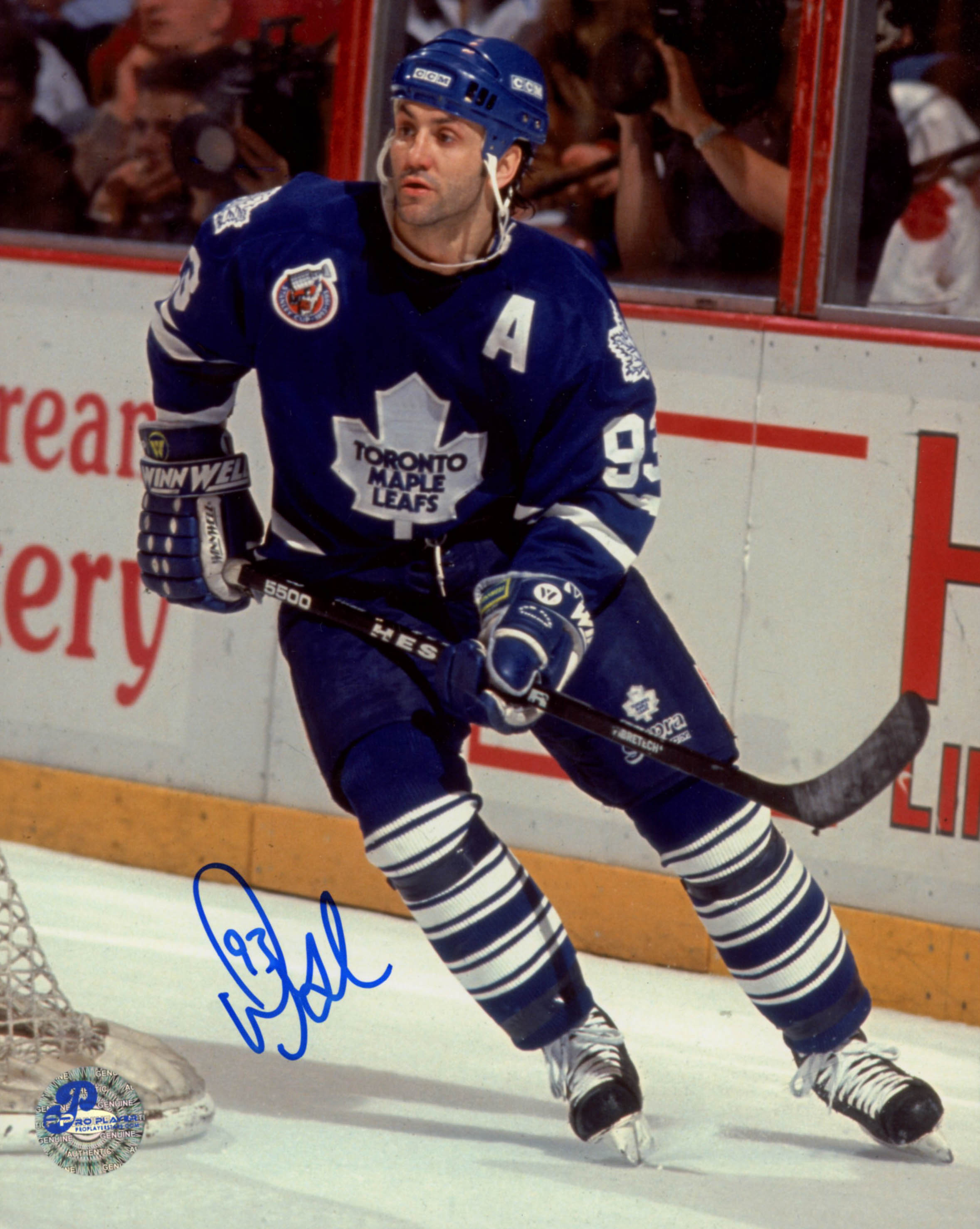 Doug Gilmour Signed Maple Leafs 8x10 Photo (Pro Player Hologram) at PristineAuction.com Doug Gilmour Signed Maple Leafs 8x10 Photo (Pro Player Hologram) at PristineAuction.com