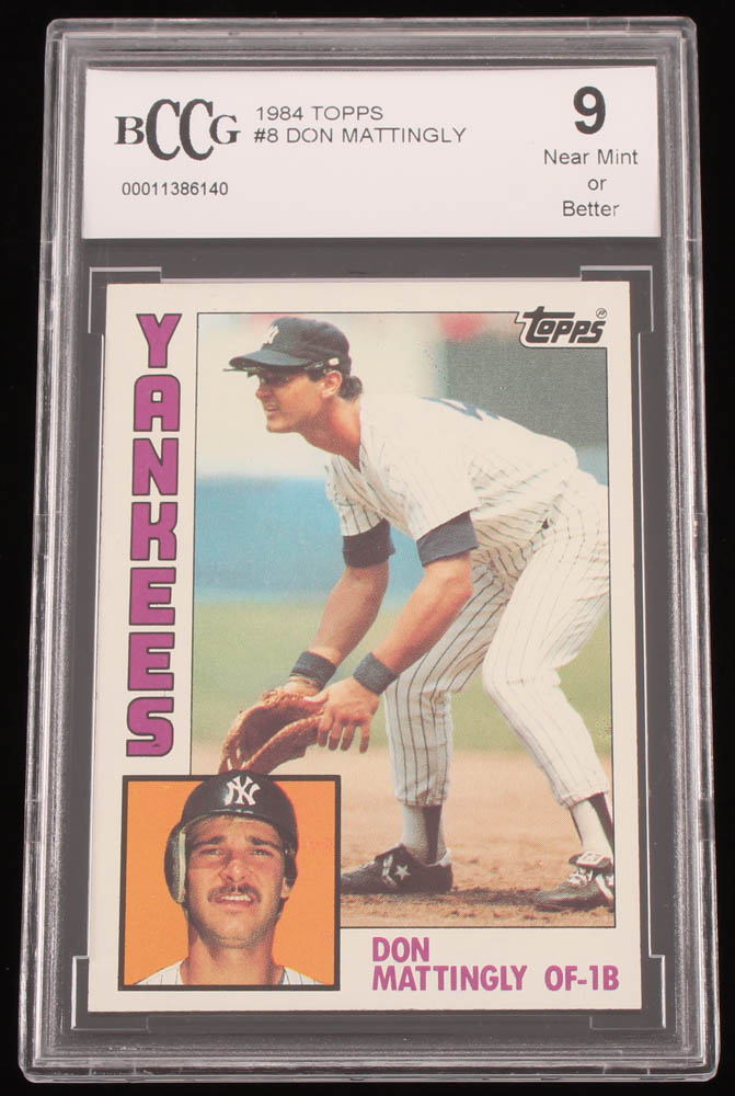 Don Mattingly 1984 Topps #8 RC (BCCG 9) at PristineAuction.com Don Mattingly 1984 Topps #8 RC (BCCG 9) at PristineAuction.com