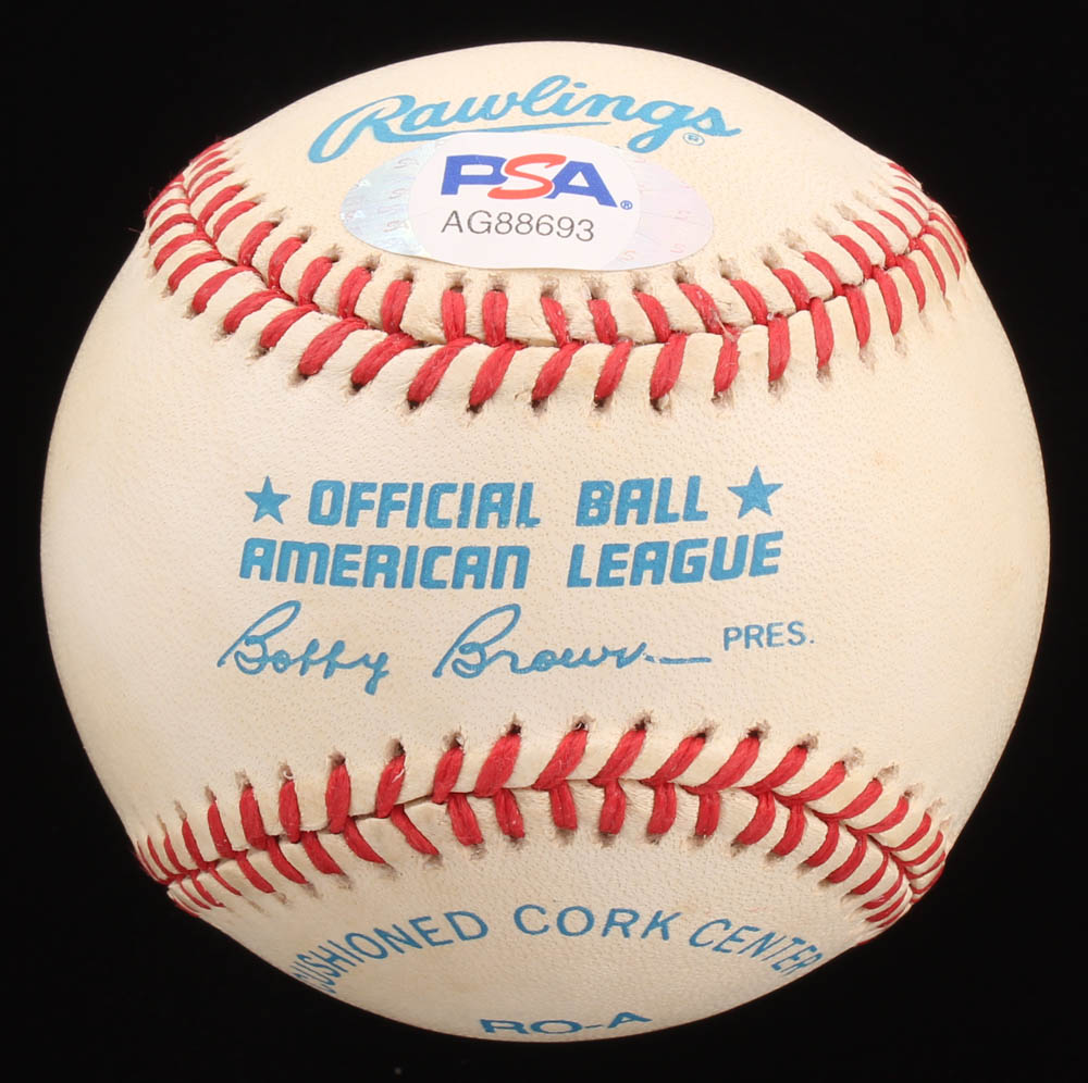 Hal Newhouser Signed OAL Baseball With High Quality Display Case (PSA COA) at PristineAuction.com Hal Newhouser Signed OAL Baseball With High Quality Display Case (PSA COA) at PristineAuction.com