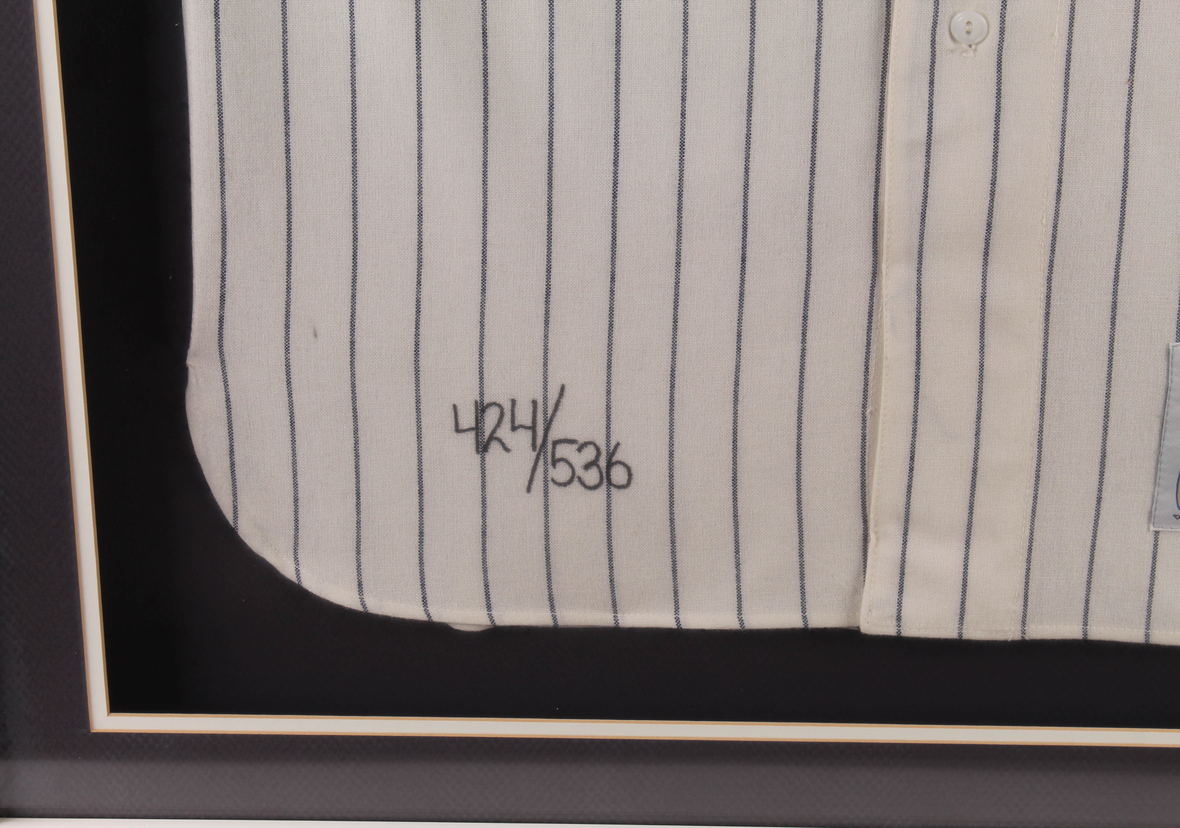 Mickey Mantle Signed LE Yankees 33x41.5 Custom Framed Jersey Display Inscribed "No. 7" (Upper Deck COA) at PristineAuction.com Mickey Mantle Signed LE Yankees 33x41.5 Custom Framed Jersey Display Inscribed "No. 7" (Upper Deck COA) at PristineAuction.com