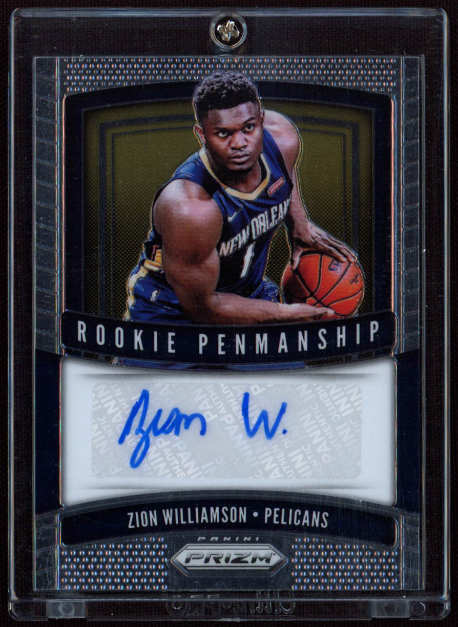 Zion Williamson 2019-20 Panini Prizm Rookie Penmanship #19 at PristineAuction.com Zion Williamson 2019-20 Panini Prizm Rookie Penmanship #19 at PristineAuction.com